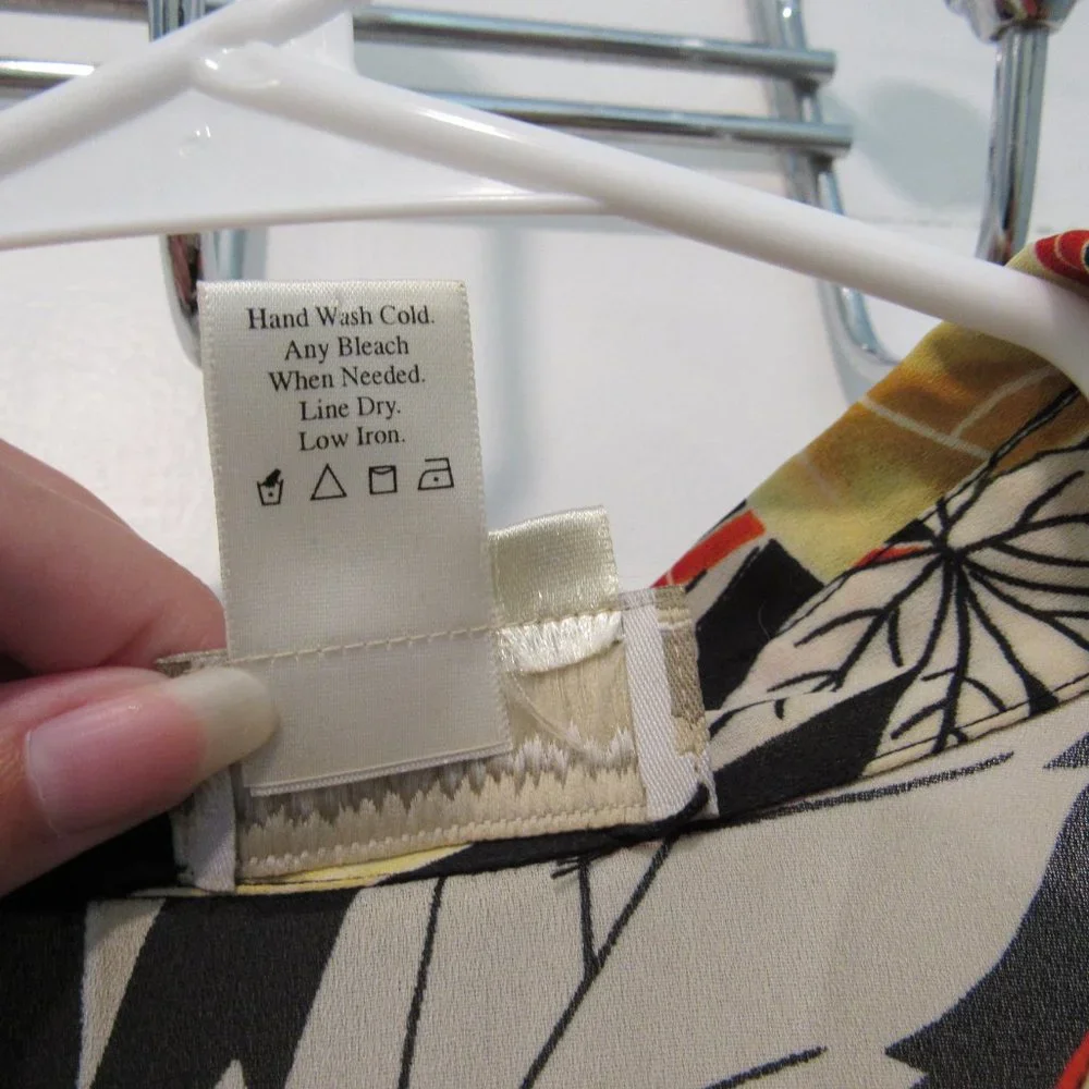 (PRICE IS FIRM!)Coldwater Creek Floral/Leafy, Autumn Vibe Blouse - Picture 3 of 10